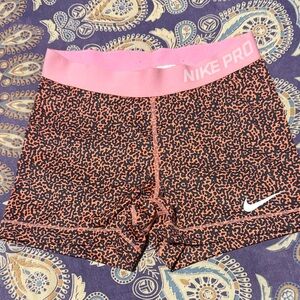 Nike Women's Athletic Shorts in Pink and Black
